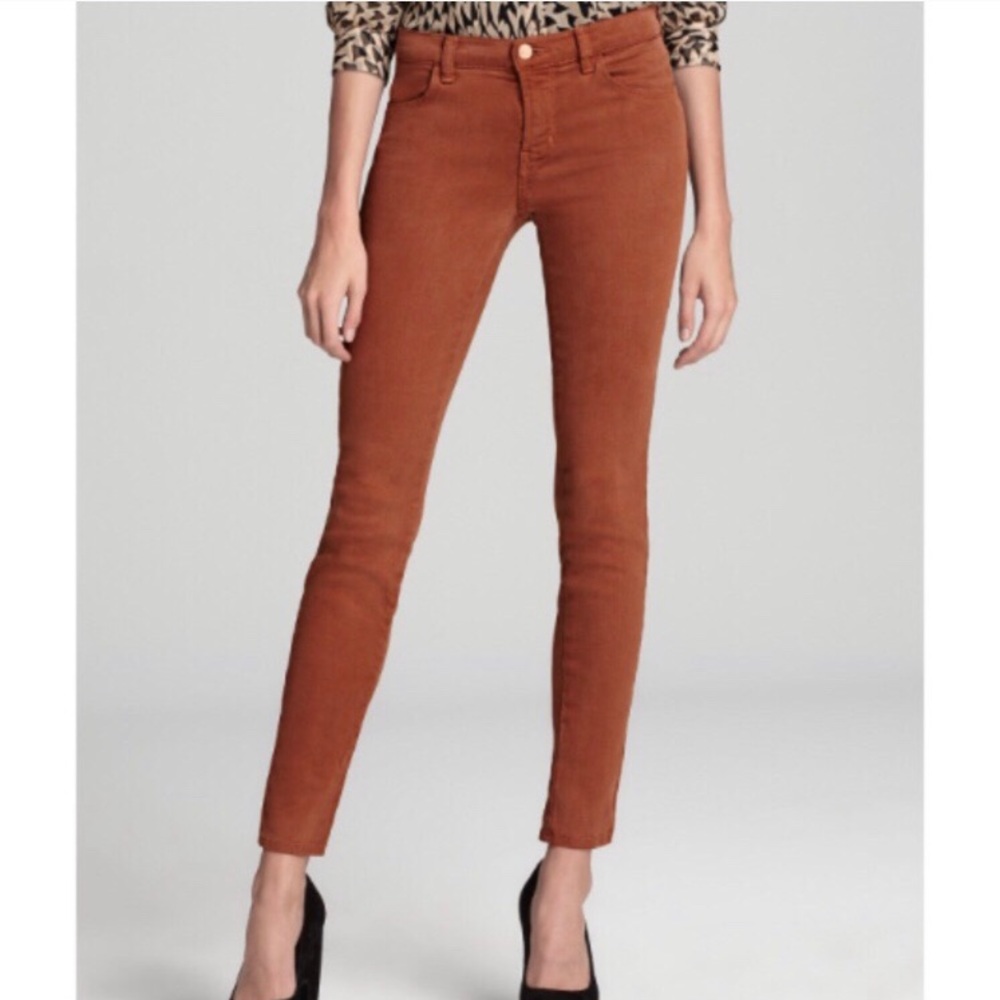 EUC J Brand Super Skinny Jeans in Bourbon 27